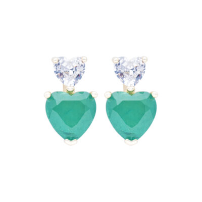 Twin Hearts Earrings by CANDY ICE JEWELRY