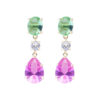 Simulated Sapphires (Green & Pink)